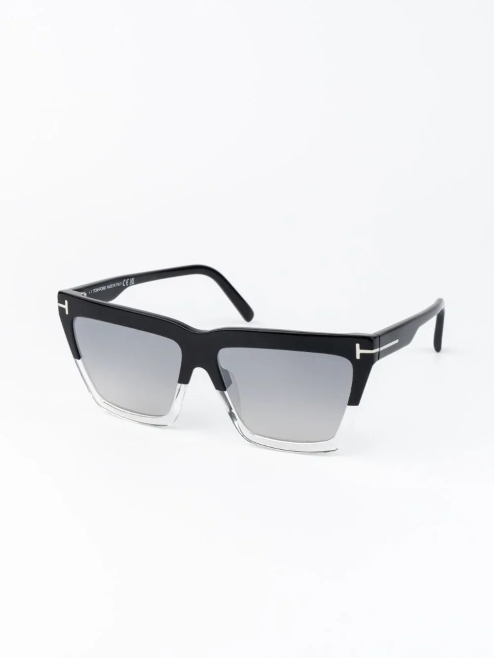Tom Ford EDEN Women Sunglasses Black Grey Mirror Square FT1110 05C NEW AUTHENTIC